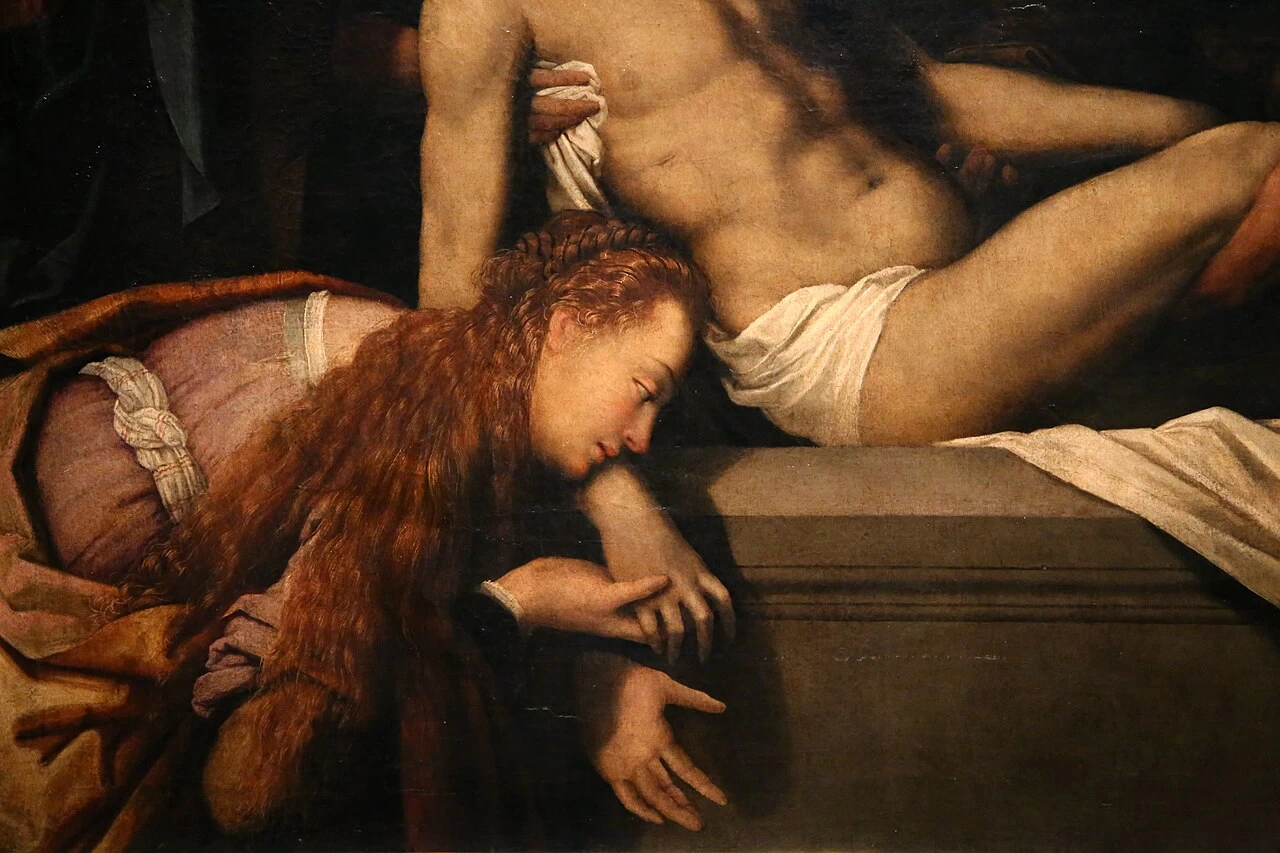Aurelio Lomi - deposizione di Cristo nel sepolcro, dettaglio